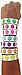 Goldistock Wristbands Happy Face 350 Ct. Variety Pack - ¾” Arm Bands – 50 Each: Neon Yellow, Orange,Green, Pink, Aqua, Purple & Red - Paper-Like Party Armbands - Wrist Bands for Events