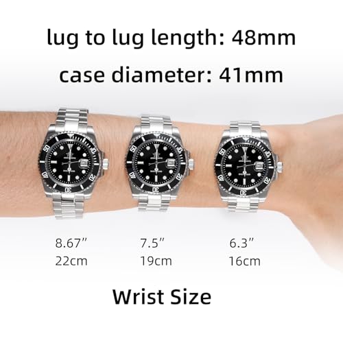 ADDIESDIVE Quartz Dive Watch for Men Diver 200M Steel Strap Luminous Multicolors Dial Black Blue Green Grey Red