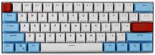 Taide 61 Key ANSI Layout OEM Profile PBT Thick Keycaps for 60% Mechanical Keyboard (Color 20)