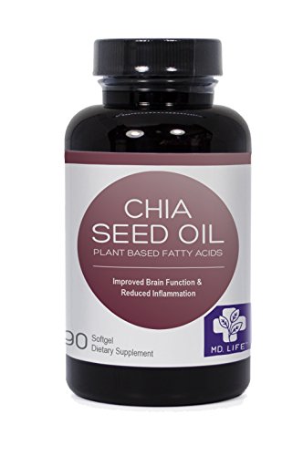 Save $$ MD.LIFE Omega 3-6-9 Chia Seed Oil 600 mg. 90 Softgels