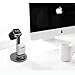 ATOPHK 2 in 1 Premium Aluminum Desktop Stand Charging Dock Station for Apple iWatch (38mm 42mm) Nightstand Mode Compatible, Airpods Wireless Bluetooth Headphone Case with Cable Management (102-Black)