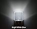 UL Listed 0.5W Plug in LED White Night Light, Dusk to Dawn Sensor, 2 Pieces