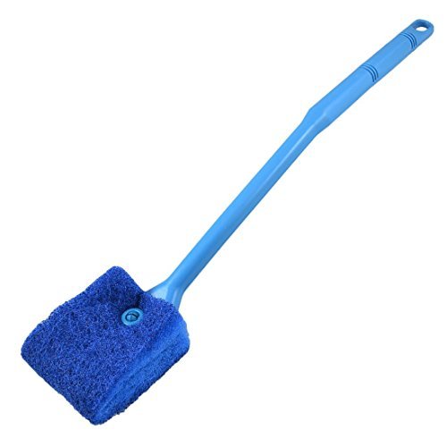 WAFJAMF Double Sided Sponge Cleaning Brush Cleaner Scrubber Yale Fish Tank Scrubber, Blue
