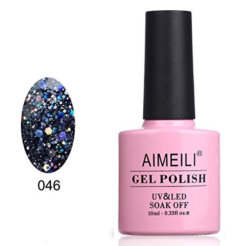 Aimeili soak off uv led gel nail polish - diamond glitt…