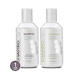 Shapiro MD Shampoo and Conditioner Containing the 3 Most Powerful, All-Natural DHT Blockers for Thicker, Fuller, and Healthier Hair (1 Month Supply)