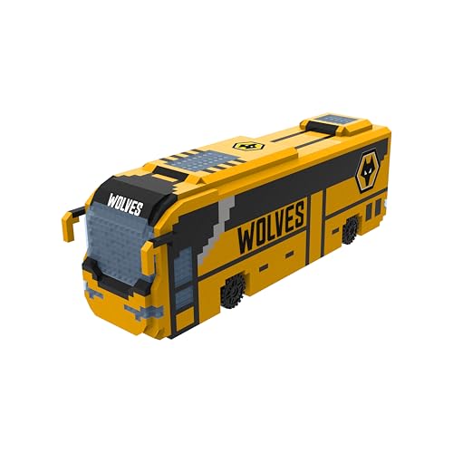 FOCO Officially Licensed Wolverhampton Wanderers FC 3D BRXLZ Bricks Football Coach Toy Model