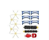 SHP-ZONE Bristle Brush & Flexible Beater Brush & 3-armed Side Brush & 3 x Aero Vac Filter Cleaning Tool Kit for iRobot Roomba 500 Series Roomba 536 550 55 552 564 (only compatible with AeroVac Bins)