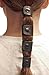 Vintage Espresso hair tie by Hairtyz (single piece) | Leather ponytail holder - hair accessory - scrunchie | Hide your elastic band - modular - flexible | Snap them together for long hair