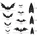 TMCCE 107 Piece Halloween Party Decorations Black Bats Spiders Glass Window Clings Decals Stickers for Halloween Party Supplies Favor