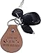 I Love You To The Moon And Back Real USA Leather Key Chain, Chain, Ring