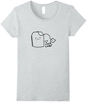 Womens It's a Tea Shirt T-Shirt Large Heather Grey