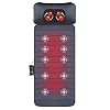 Comfier Massage Mat, Full Body Heating Massage Pad with Movable Shiatsu Neck Massage Pillow, 10 Vibrating Motors & 4…