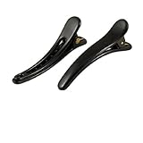 uxcell Plastic Women Lady Beak Alligator Teeth Hair Clip Duckbill Barrette 12 Pcs Black