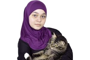 MULANLEGEND Silk Story Handmade Nur Girls Kids 1 piece Amira Practical Hijab Headscarf Instant Scarf Cotton Jersey Comfort Headwear