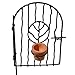 Miniature Fairy Garden Vine Gate with Pot - Swinging Gate Pick - 4.75 Inches Tall