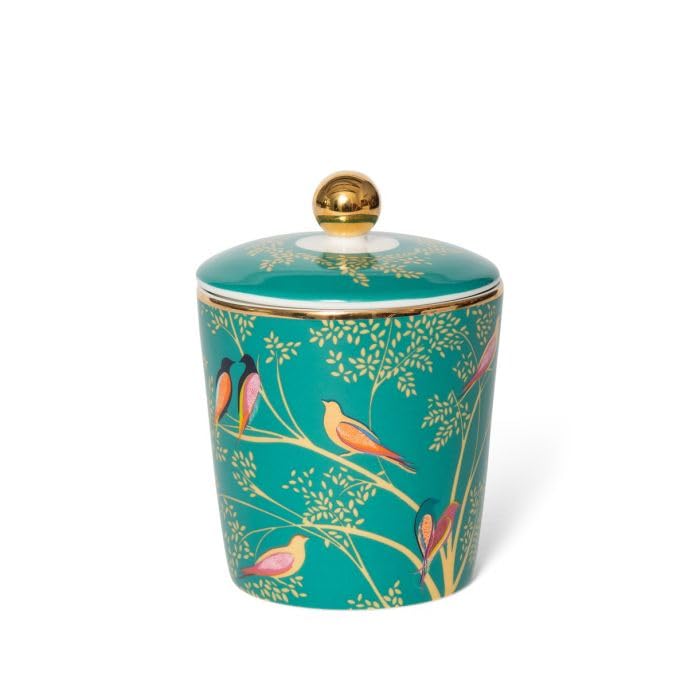 Sara Miller Amber Manadrin Tuberose & Wild Musk Candle Candle in Ceramic Jar