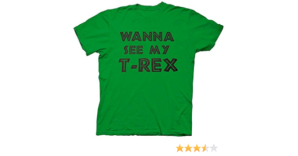 T-Rex Adult Green Flip T-Shirt 