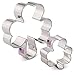 Ann Clark Cookie Cutters 2-Piece St. Patrick's Day Shamrock Cookie Cutter Set with Recipe Booklet, 2.6
