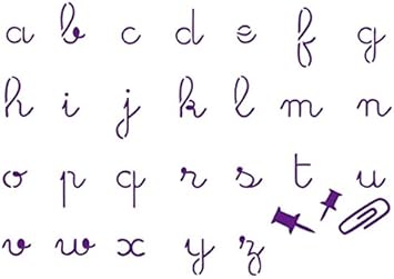 A Dos Manos Adm 120 71 Plantilla Letras Cursivas Minusculas A6