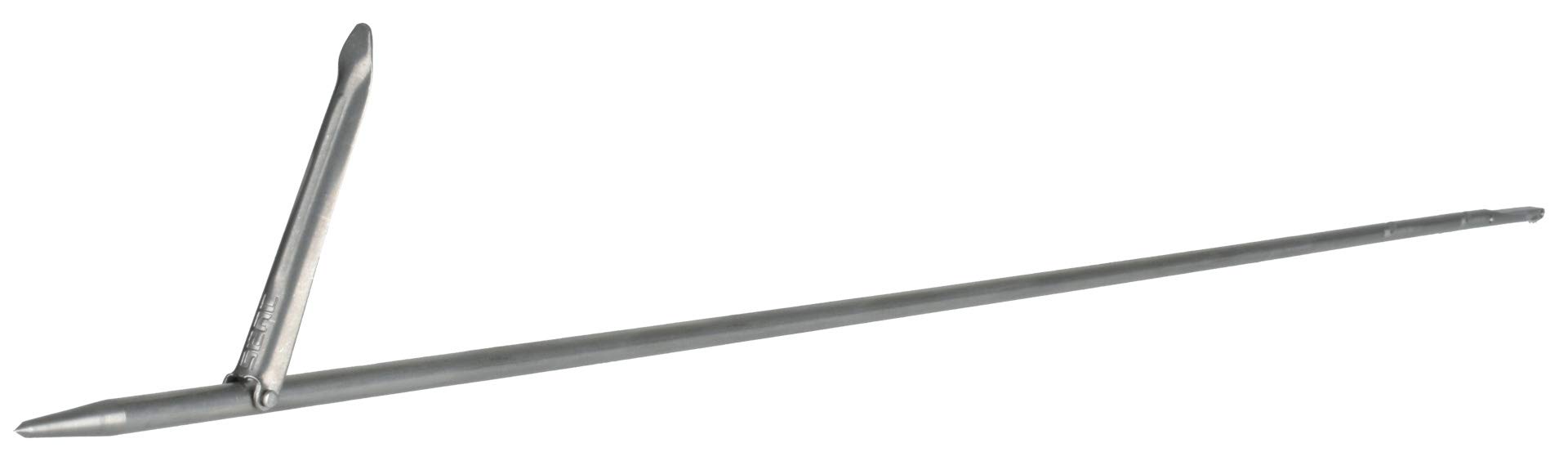 SEAC Unisex's Stainless Steel Tahitian Shaft for Spearguns, Single Upper Barb, Ø6.5mm, Silver, Ø6,50x
