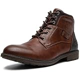 AMAPO Men Oxford Boots,Casual Mid-Top Dress Boot for Men,Ankle Men Boots  Lace-Up Side Zipper(A20701-BRN-43) price in Saudi Arabia | Amazon Saudi  Arabia | kanbkam