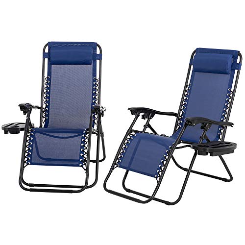Shintenchi Patio Zero Gravity Recliner Lounge Chair, Outdoor Folding