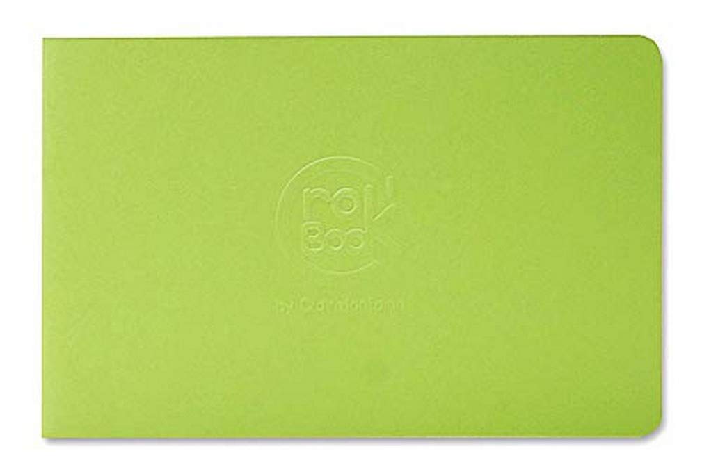 Clairefontaine - Ref 6035C - Crok'Book Landscape Staplebound Sketchbook - A7 (10.5 x 7.4cm), 90gsm Paper, Acid Free, pH Neutral, 24 White Pages - Assorted Colours