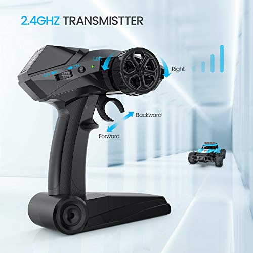 image for Tomzon Remote Control Car, 1/16 Scale High Speed Car, 2.4GHz Off Road 