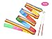 Yolito 4 Pieces Dance Ribbon Wands Rainbow Gymnastics Dancing Streamers Paint Handle Kids Art Dances, Baton Twirling