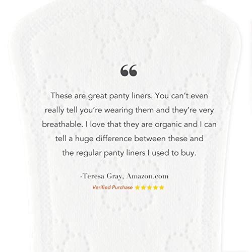 image for Rael Certified Organic CottonPanty Liners, Regular - 3Pack/60 total - 