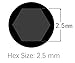 iExcell 100 Pcs M3 x 20mm/25mm/30mm/35mm Alloy Steel Internal Hex Drive Socket Cap Screws Kit, Black Oxide Finish, 12.9 Grade