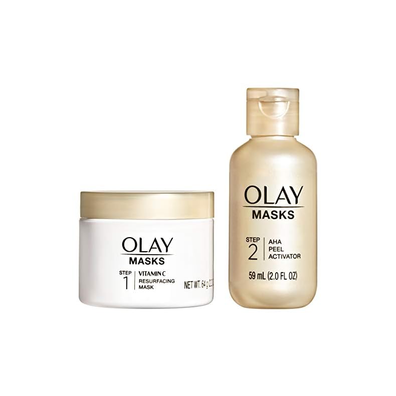 Olay Vitamin C Face Mask Kit, Exfoliator Kit with Mask, Silica