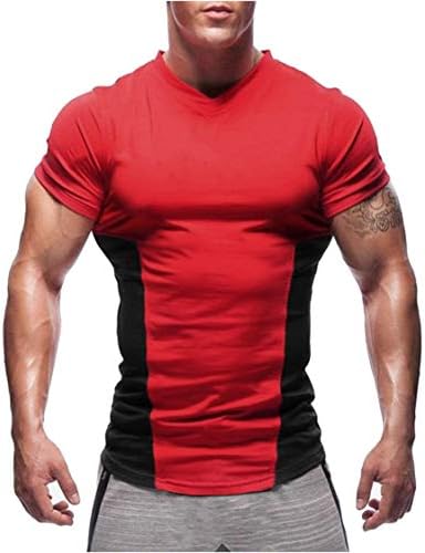Black Solid Round Neck Slim Fit Half Sleeve Men's Gym T-Shirt