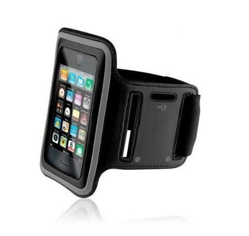 KHOMO Antislip sportarmband voor iPhone 8, iPhone 7, iPhone 6, zwart - Image 5