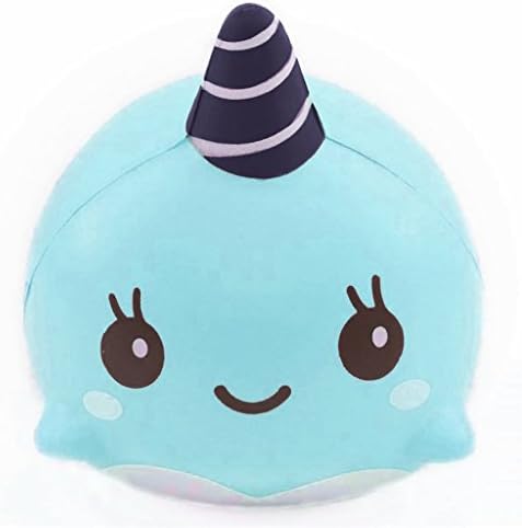 Anglin 9CM Soft Whale Cartoon Squishy Slow Rising Squeeze Toy Phone Straps Ballchains