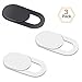 Webcam Cover，Laptop Camera Cover Slide，Camera Cover Slide, Webcam Cover Slider, Ultra Slim Design fits Laptops, Mac, Mac Book Pro, Desktops, PC, Smartphone Tablet, (3Pack 1Black+2White)