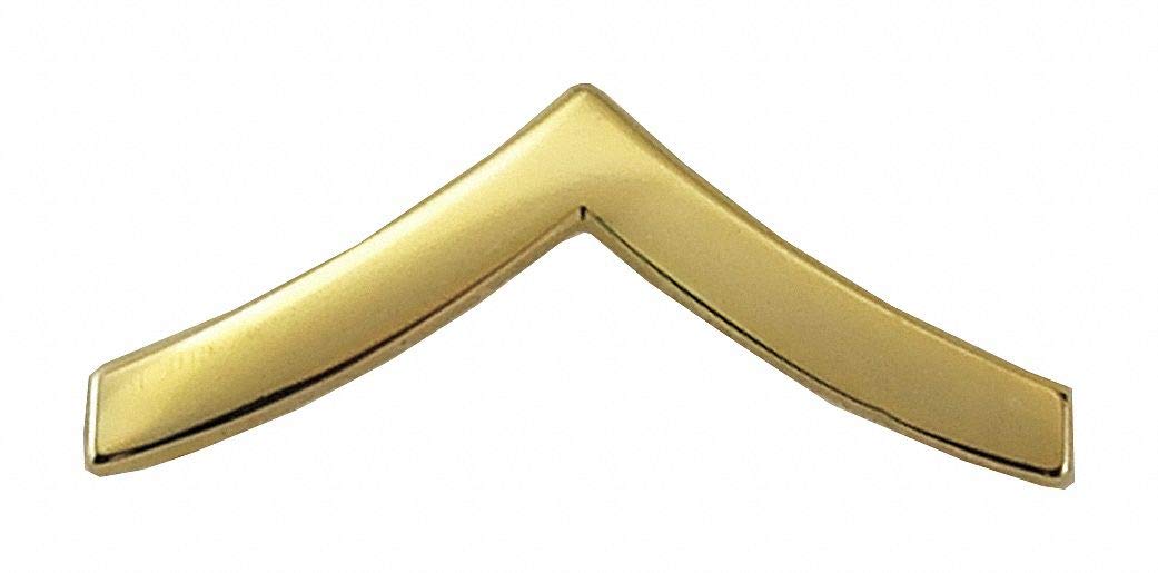 Pr Gold Chevron Pvt Metal Rank Insignia Tools Home Improvement Safety Security