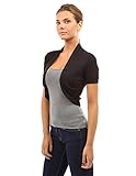 PattyBoutik Women's Pleated Sides Bolero Shrug