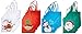 Funiverse Bulk 24 Christmas Reusable Non-Woven Tote Gift or Shopping Bag Assortment - Large with Long Loop Handles