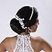 Jaciya 4 Pack Wedding Bridal Crystal Pearl Hair Pins Decorated Hairpins Golden