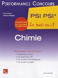 Chimie, 2e année PSI PSI*