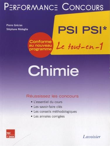 Chimie, 2e année PSI PSI*