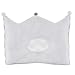 Head Shaping Pillow for Infants by Rockit Parents - Newborn Baby Pillow with Neck Support - Prevents Flat Head Syndrome - 3D Air Mesh and Cotton - Gray and White Crown Shaped - Almohadas para Bebes