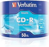 Verbatim 43787 52X 700MB CD-R Extra Protection Wrap Spindle 50 Pack Matt Silver view 2