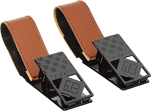 e.x.p.japon ブランケットクリップ BK-合皮キャメル 金属製 ベビーカー用クリップ ベビーひざ掛けクリップ 2本入り e-bcp10bk