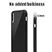 Compatible with iPhone X Case, iPhone Xs Case, OTOFLY Ultra Thin Protective Case Simple Stylish Slim Fit Soft TPU Matt Cover Non-Slip Grip Scratch Resistant Black