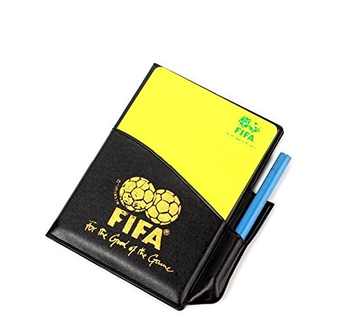 Binglinghua New Sport Football Soccer Referee Wallet Notebook with Red Card and Yellow Card