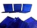 FortySevenGems 100 Pieces Stained Glass Mosaic Tiles 1/2-Inch Sapphire Blue Glass
