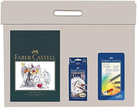 Back To School Colouring Bundle With A3 Art Bag Faber Castell Sketch Pad Colouring & Drawing Pencils