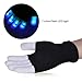 Vbiger LED Gloves Party Light Show Gloves- 7 Light Flashing Modes. The Best Gloving & Lightshow Dancing Lighting Gloves for Clubbing, Rave, Birthday, Edm, Disco, and Dubstep Party (Black 7 Modes)
